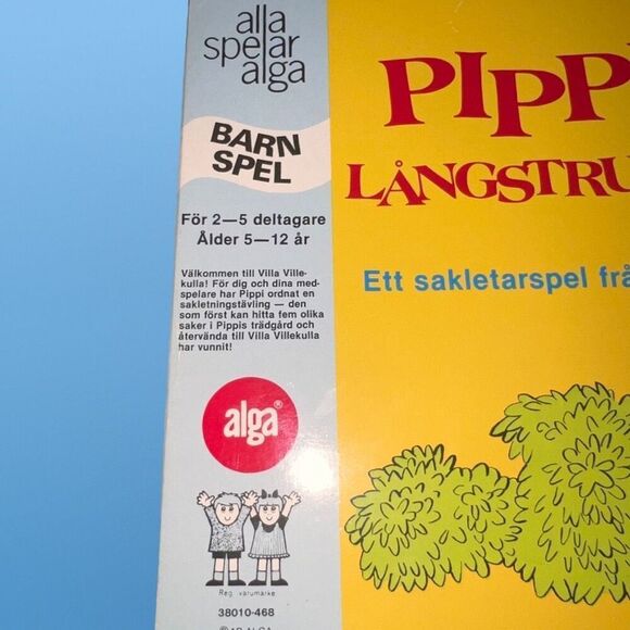 Vintage 1984 Pippi Longstocking "Pippi Langstrump" Danish Board Game  COMPLETE - Picture 5 of 6